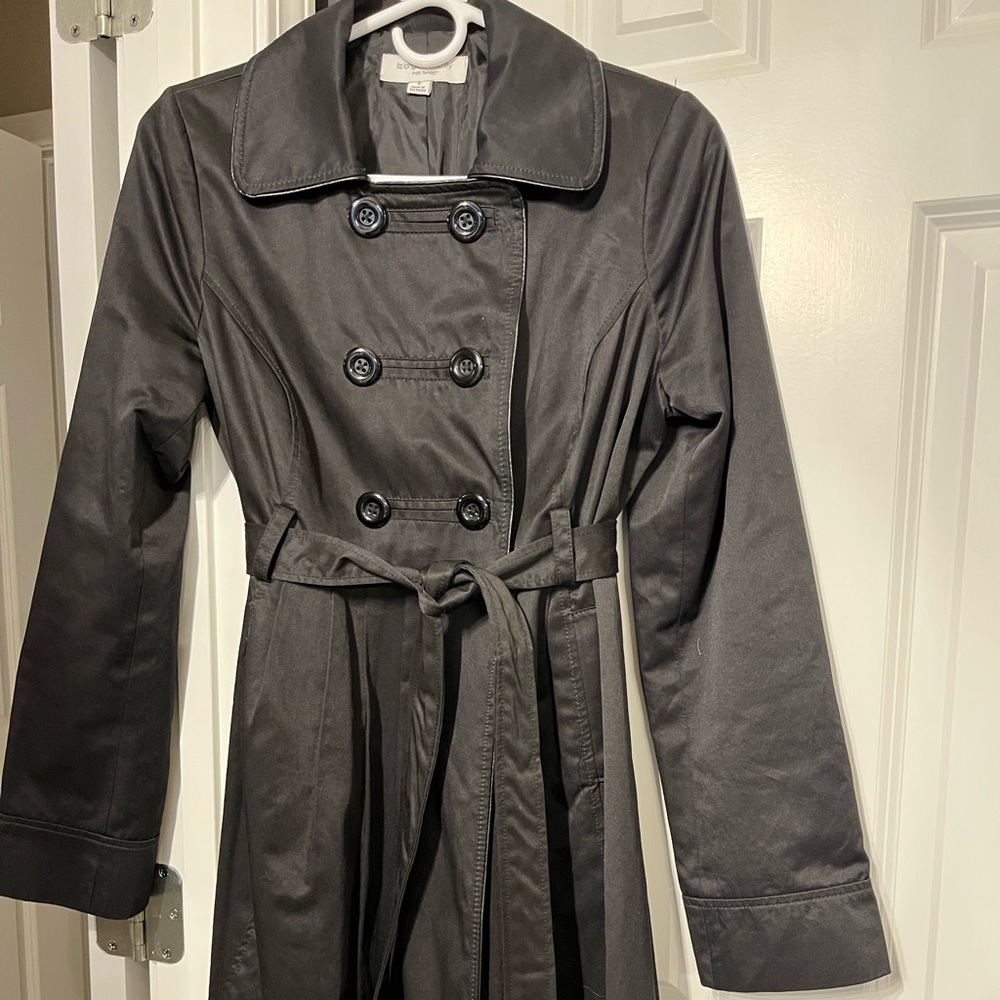 Black Maternity Trench Coat